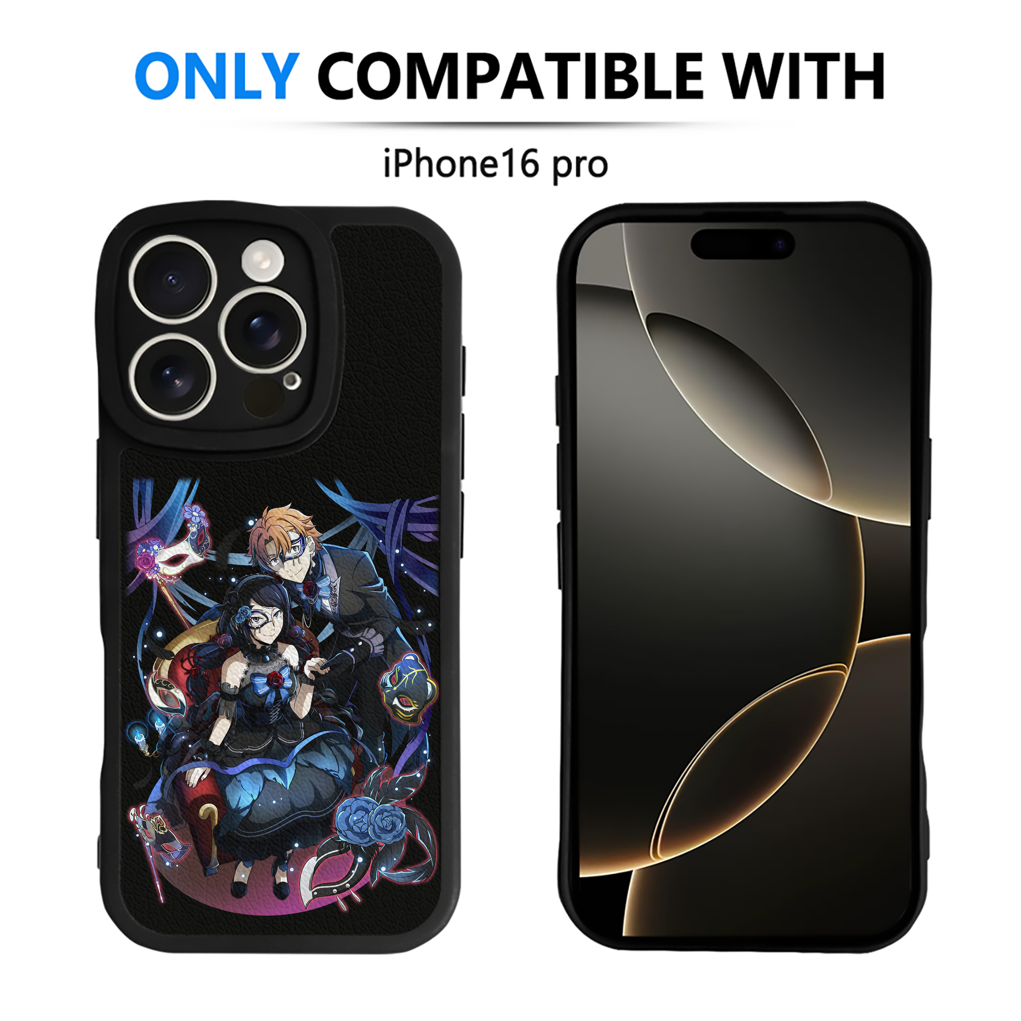 （画像用） 文豪ストレイドッグス Bungo Stray Dogs 【iPhone 16シリーズ対応】シリコンスマホケース（レザー調） 材質：シリコン